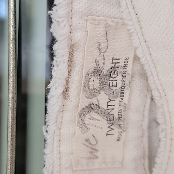 We The Free Love Alive Boyfriend Jeans Patchwork Dye Carpenter Pants Sz 28 - Picture 8 of 16